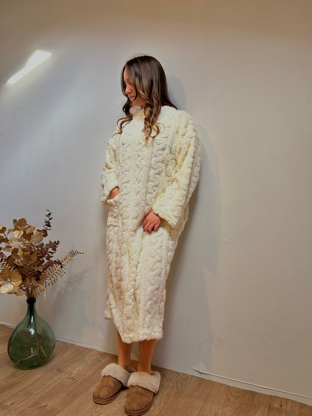 Chemise de Nuit Femme Hiver – Manches Longues en Flanelle Douce