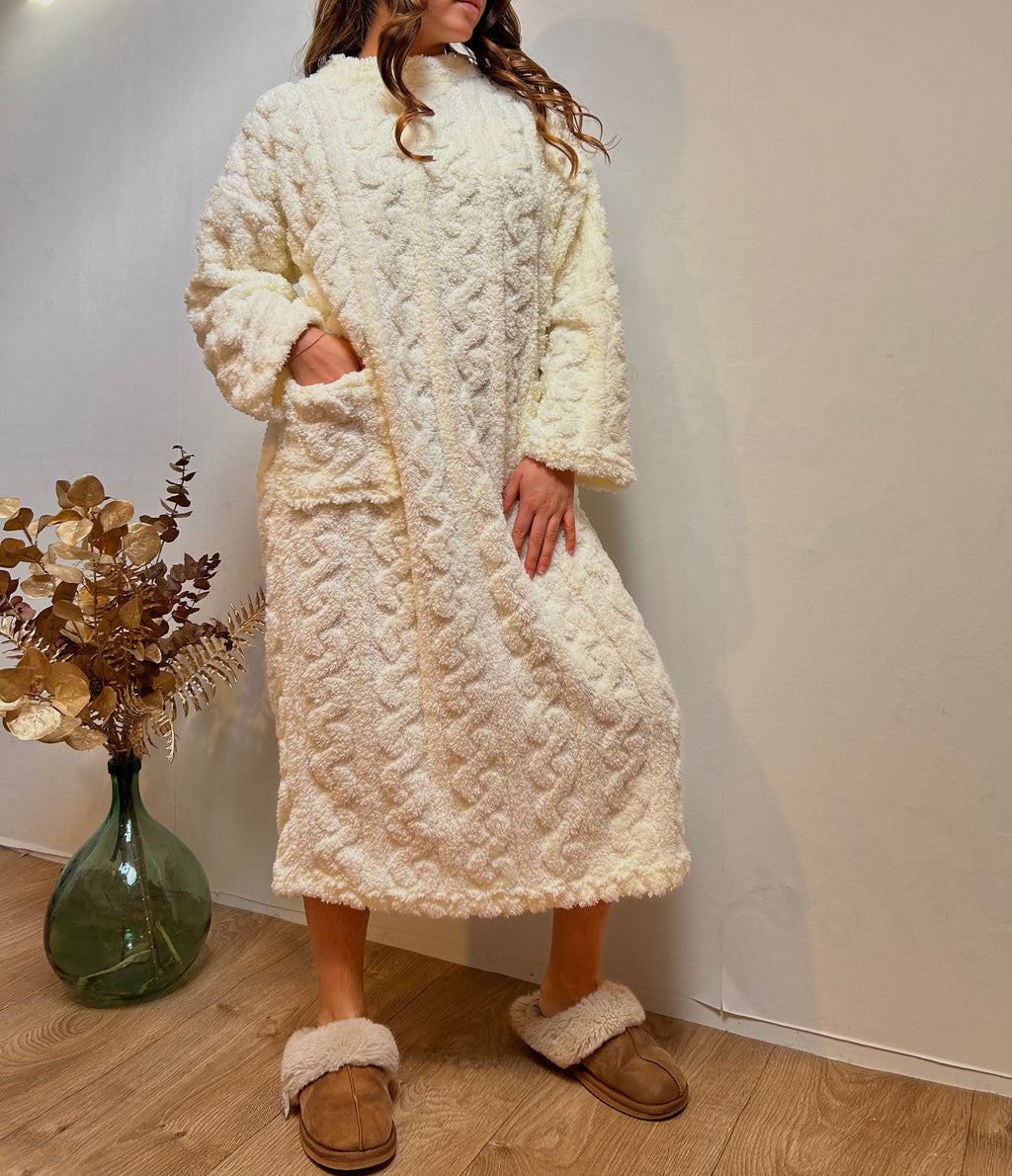 Chemise de Nuit Femme Hiver – Manches Longues en Flanelle Douce