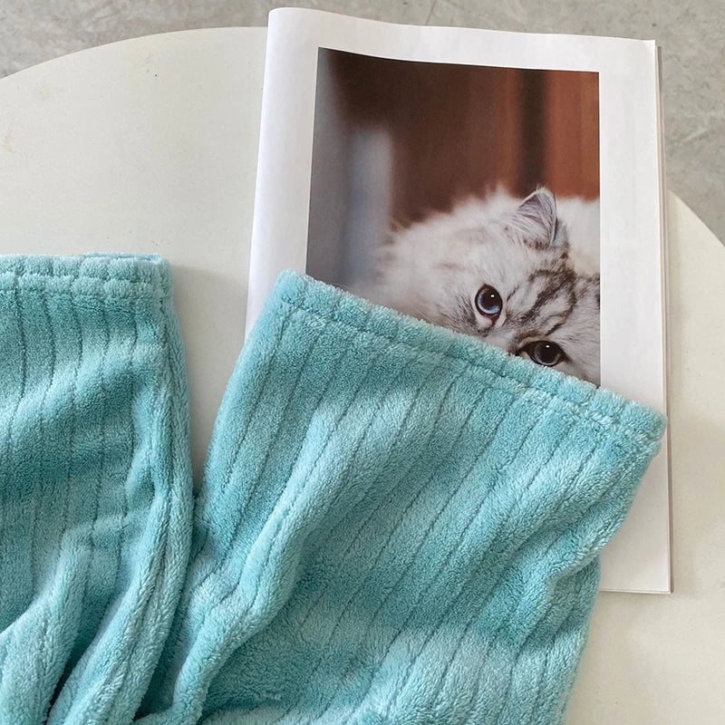 Pyjama Femme 2 Pièces Chaud – Pull et Pantalon en Velours Côtelé