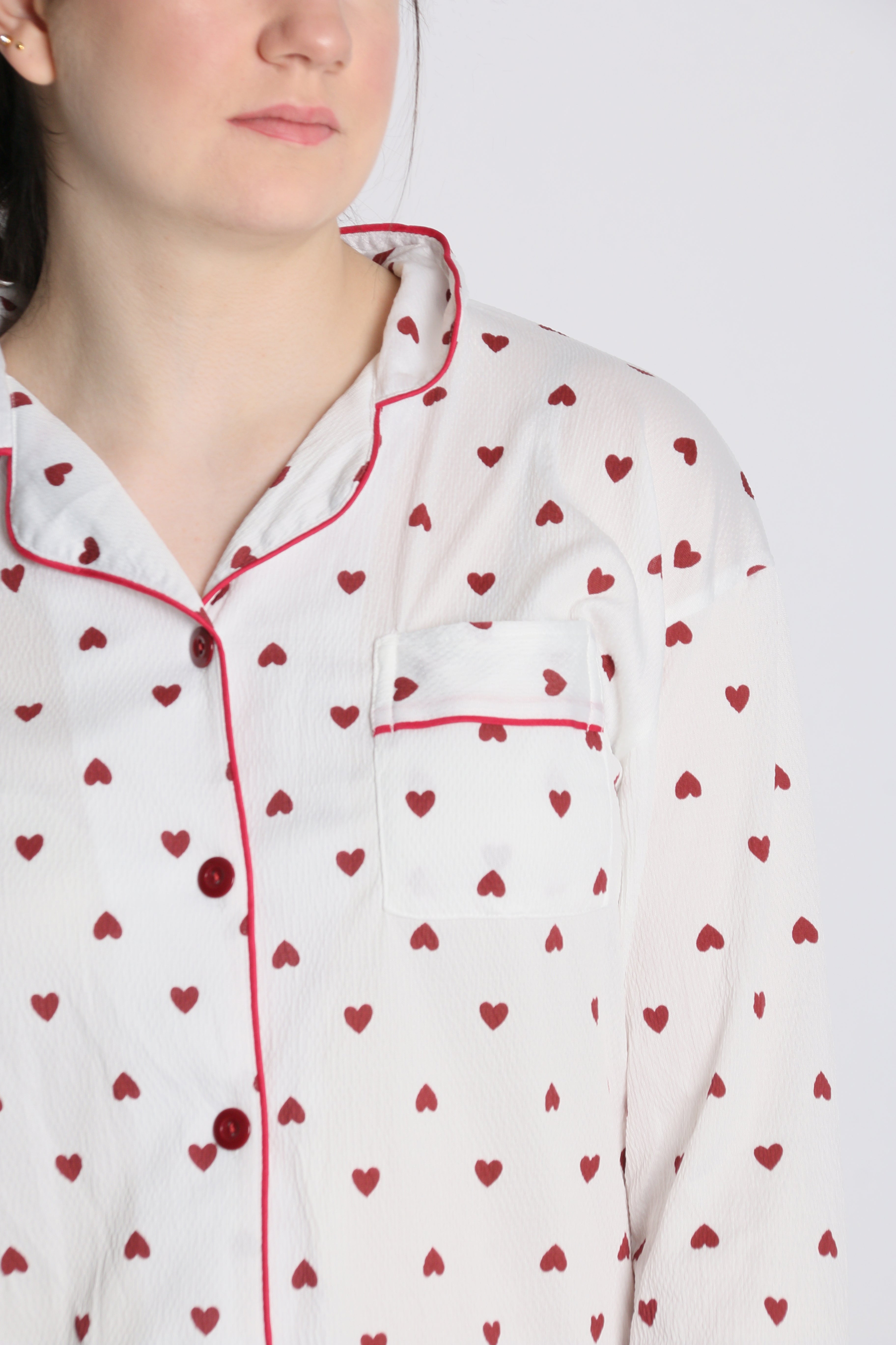 Pyjama Femme 2 Pièces – Cardigan et Pantalon à Manches Longues